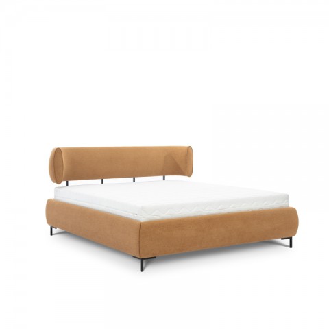 Łóżko OVALO NEW ELEGANCE tapicerowane : Rozmiar - 160x200, Pojemnik - Bez pojemnika, Tkanina - Grupa IV