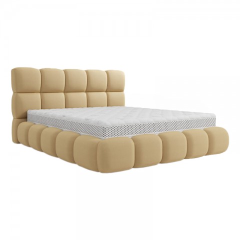 Łóżko CHERRY COMFORTEO tapicerowane : Rozmiar - 160x200, Tkanina - Grupa II, Pojemnik - Z pojemnikiem