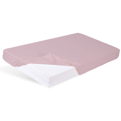 Prześcieradło nieprzemakalne i oddychające z gumką BAMBOO PAN MATERAC YOUNG 90x180 różowe - OUTLET : Rozmiar - 90x180, Kolor - Różowy