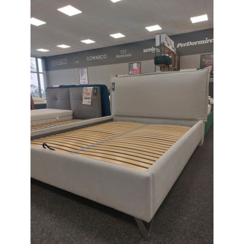 Łóżko SIMONE BED DESIGN 160x200 tapicerowane - OUTLET : Rozmiar - 160x200