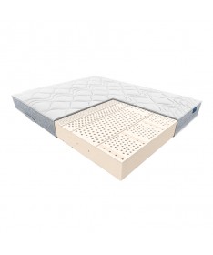 Materac Fides Janpol lateksowy, przekrój, pokrowiec Adaptive Grey