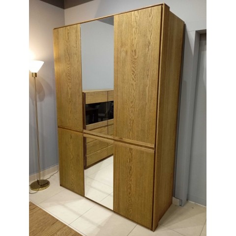 Szafa Dębowa z Lustrem Atlanta Typ 3 - OUTLET : Rozmiar - 154x222x61