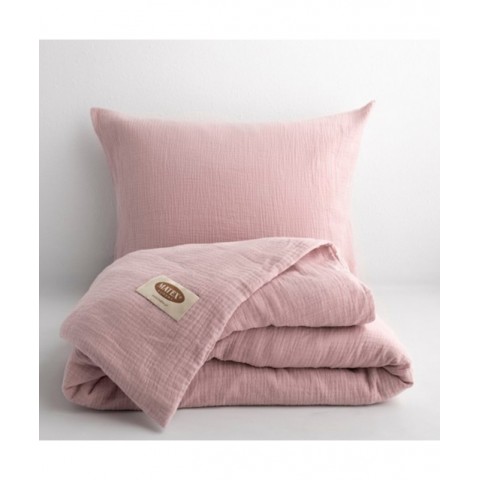 Pościel MUŚLIN 12 MATEX bawełniana 220x200 różowa– OUTLET : Dostępne kolory - róż, Rozmiar - 220x200