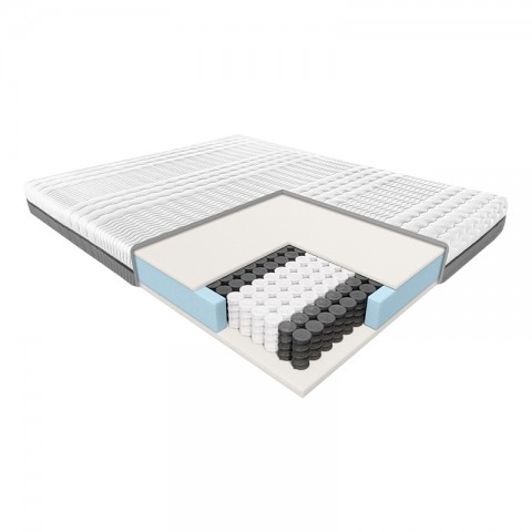 Materac KLIO JANPOL kieszeniowo-piankowy : Rozmiar - 120x190, Pokrowce Janpol - Smart Grey
