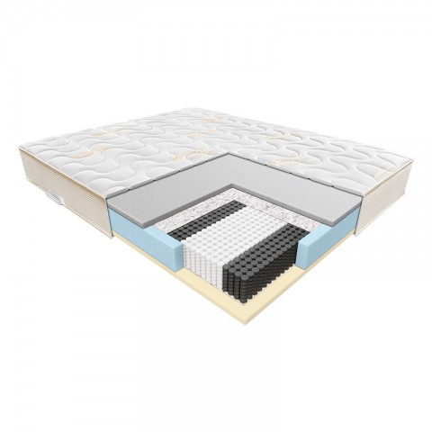Materac NIOBE JANPOL kieszeniowy : Rozmiar - 90x190, Pokrowce Janpol - Silver Protect