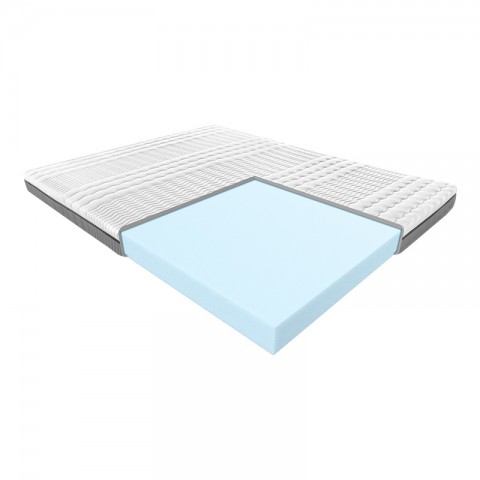 Materac HERMES BLUE JANPOL piankowy : Rozmiar - 160x200, Pokrowce Janpol - Smart Grey