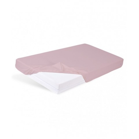 Prześcieradło nieprzemakalne i oddychające z gumką BAMBOO PAN MATERAC BABY 60x120 różowe - OUTLET : Kolor - Różowy, 60x120
