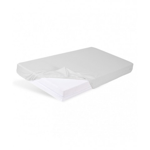 Prześcieradło nieprzemakalne i oddychające z gumką BAMBOO PAN MATERAC YOUNG 90x180 szare - OUTLET : Kolor - Szary, 90x180