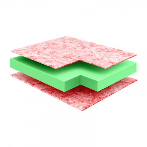 Materac Metis Janpol piankowy przekrój budowy