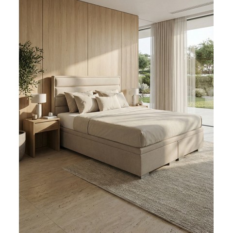 Łóżko BIAGGIO BED DESIGN kontynentalne : Bez pojemnika, 160x200, 