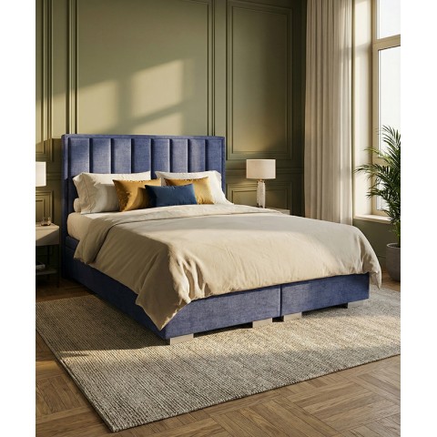 Łóżko OLIVIERO BED DESIGN kontynentalne : Z pojemnikiem, 160x200, 