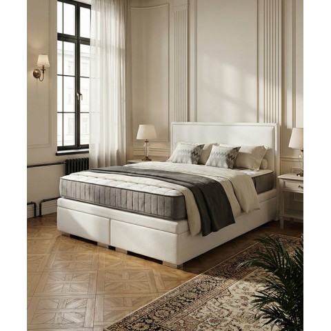 Łóżko IVO BED DESIGN kontynentalne : Z pojemnikiem, 180x200, 