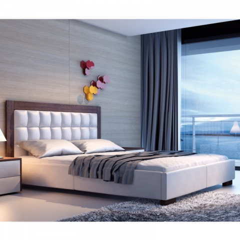Łóżko AZURRO NEW DESIGN tapicerowane : Rozmiar - 180x200, Tkanina - Grupa II, Pojemnik - Bez pojemnika