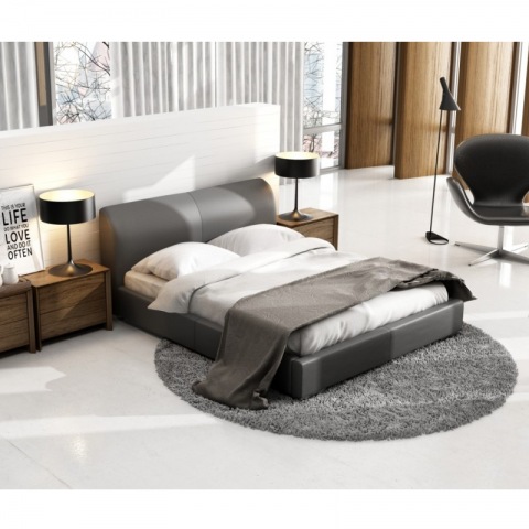 Łóżko CLASSIC LUX NEW DESIGN tapicerowane : Rozmiar - 200x200, Tkanina - Grupa I, Pojemnik - Bez pojemnika