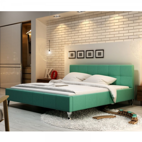 Łóżko FUTURA NEW DESIGN tapicerowane : Rozmiar - 120x200, Tkanina - Grupa I, Pojemnik - Bez pojemnika
