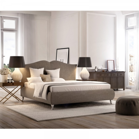 Łóżko MILANO NEW DESIGN tapicerowane : Rozmiar - 120x200, Tkanina - Grupa I, Pojemnik - Z pojemnikiem, Nogi - Ślizgacz