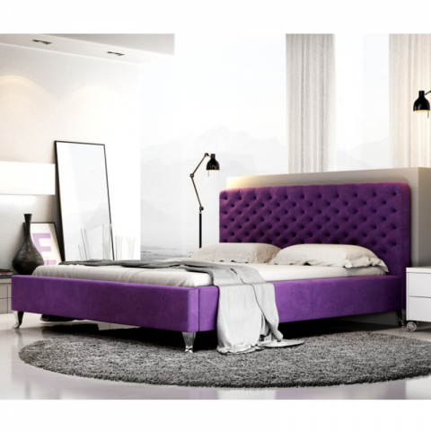 Łóżko LAZIO NEW DESIGN tapicerowane : Rozmiar - 160x200, Tkanina - Grupa II, Pojemnik - Bez pojemnika