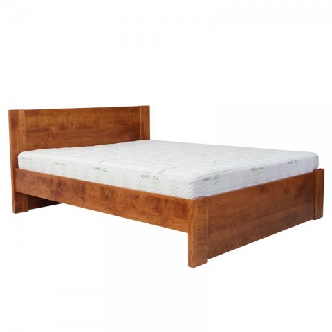 Łóżko BODEN EKODOM drewniane : Rozmiar - 180x200, Szuflada - Cała długość łóżka, Kolor wybarwienia - Wiśnia