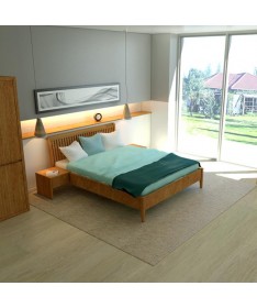 Łóżko drewniane Glamour