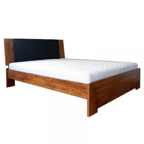 Łóżko GOTLAND EKODOM drewniane : Rozmiar - 180x200, Szuflada - 2/3 długości łóżka, Kolor wybarwienia - Ciemny Orzech