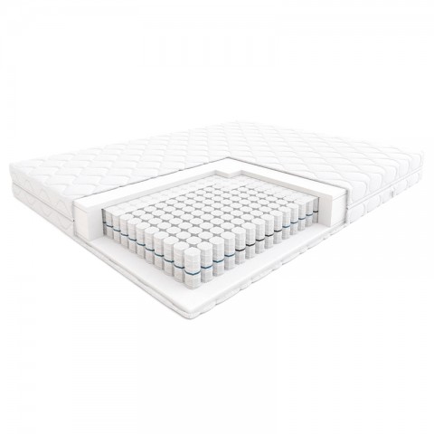 Materac STEP HILDING kieszeniowy : Rozmiar - 160x200, Pokrowce Hilding - Silver