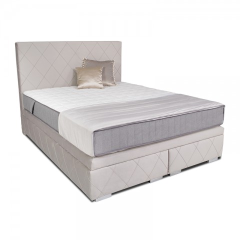 Łóżko ALESSIO BED DESIGN kontynentalne : Rozmiar - 160x200, Pojemnik - Bez pojemnika, Tkanina - Grupa IV