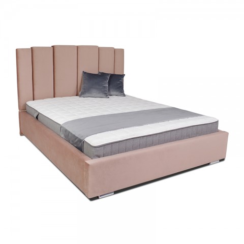 Łóżko ENZO BED DESIGN tapicerowane : Rozmiar - 200x200, Tkanina - Grupa II, Pojemnik - Bez pojemnika