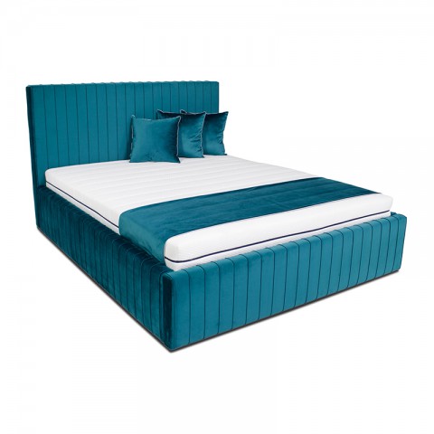 Łóżko FLAVIO BED DESIGN tapicerowane : Rozmiar - 140x200, Tkanina - Grupa II, Pojemnik - Bez pojemnika