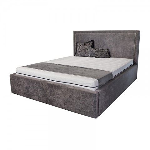 Łóżko LORENZO BED DESIGN tapicerowane : Rozmiar - 200x200, Pojemnik - Z pojemnikiem, Tkanina - Grupa III