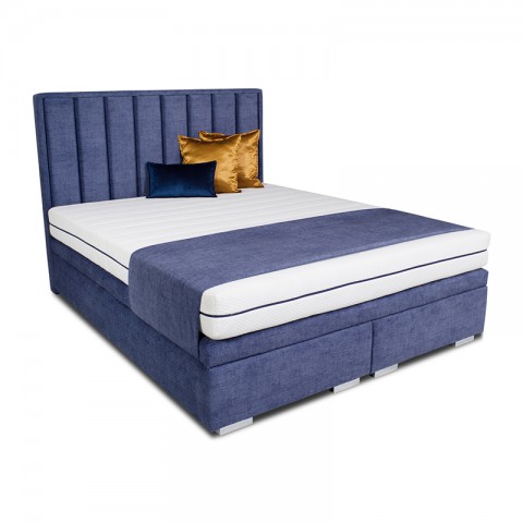 Łóżko OLIVIERO BED DESIGN kontynentalne : Rozmiar - 180x200, Pojemnik - Z pojemnikiem, Tkanina - Grupa IV
