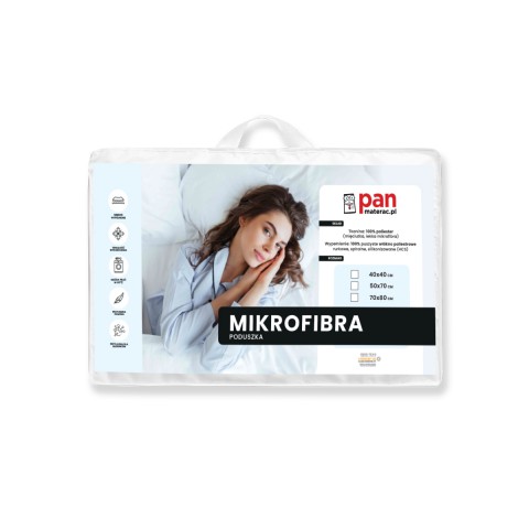Opakowanie poduszki Mikofibra Pan Materac