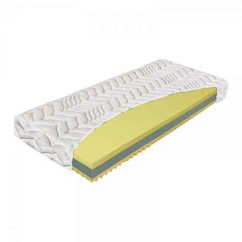 Materac TERMOPUR COMFORT MATERASSO piankowy : Rozmiar - 200x200, Twardość - H3, Pokrowce Materasso - Aloe Vera
