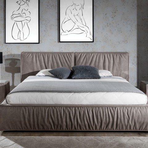Łóżko BOLSENA NEW ELEGANCE tapicerowane : Rozmiar materaca - Materac 140x200, Pojemnik - Bez pojemnika, Tkanina - Grupa III