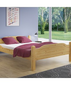 Łóżko LIVA TARTAK MEBLE drewniane w wybarwieniu sosna