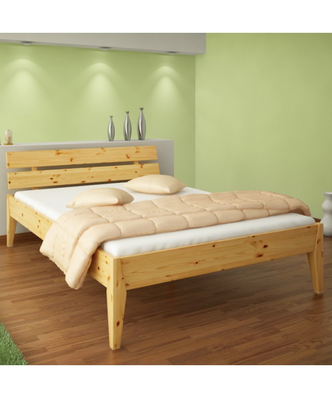 Łóżko TORINO TARTAK MEBLE drewniane w wybarwieniu sosna