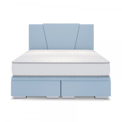 Łóżko VALENTINO BED DESIGN kontynentalne : Rozmiar - 200x200, Pojemnik - Bez pojemnika, Tkanina - Grupa III