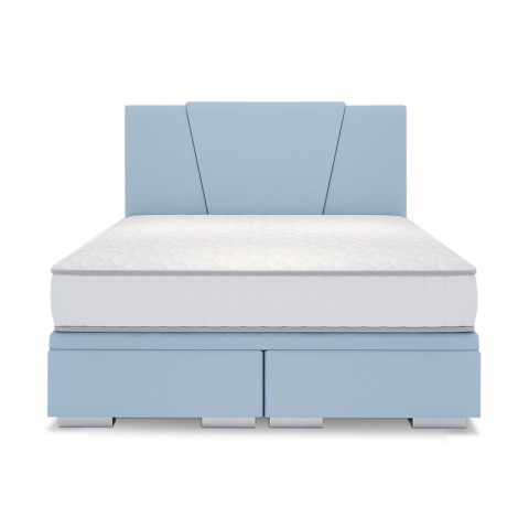 Łóżko VALENTINO BED DESIGN kontynentalne : Rozmiar - 140x200, Tkanina - Grupa I, Pojemnik - Z pojemnikiem