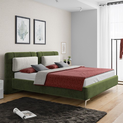 Łóżko GRENADA COMFORTEO tapicerowane : Rozmiar - 160x200, Pojemnik - Bez pojemnika, Tkanina - Grupa III