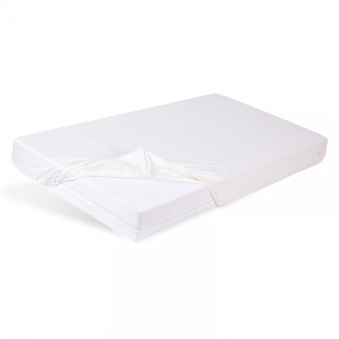 Prześcieradło nieprzemakalne i oddychające z gumką BAMBOO PAN MATERAC BABY : Rozmiar - 70x140, Kolor - Biały