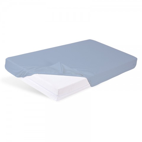 Prześcieradło nieprzemakalne i oddychające z gumką BAMBOO PAN MATERAC BABY : Rozmiar - 60x120, Kolor - Niebieski