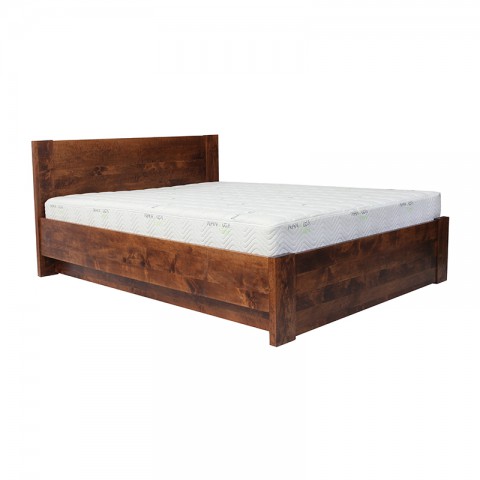 Łóżko BODEN PLUS EKODOM drewniane : Rozmiar - 90x200, Kolor wybarwienia - Orzech