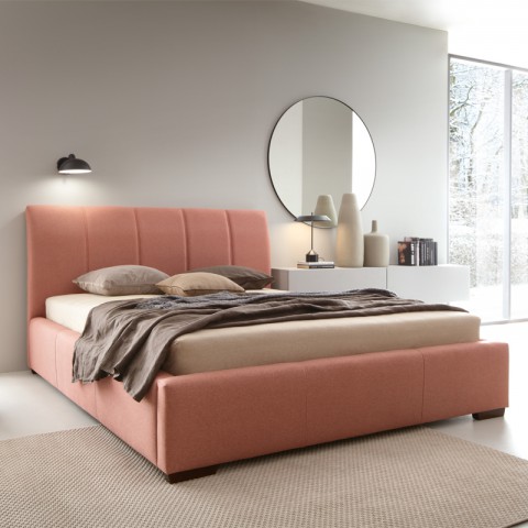 Łóżko CLIFF COMFORTEO tapicerowane : Rozmiar - 160x200, Tkanina - Grupa II, Pojemnik - Bez pojemnika, Wysokość wezgłowia - 120 cm