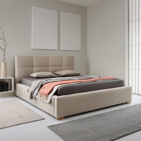 Łóżko STELLA COMFORTEO tapicerowane : Rozmiar - 180x200, Pojemnik - Bez pojemnika, Tkanina - Grupa III, Wysokość wezgłowia - 106 cm