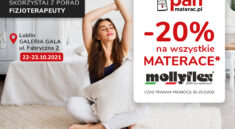 Rabaty na materace Mollyflex, darmowe porady fizjoterapeuty w salonach Pan Materac w Lublinie