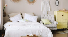 eklastyczna sypialnia - aranżacja sypialnia w stylu eklektycznym