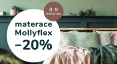 Mollyflex taniej 20% w salonie Pan Materac w Krakowie przy ul. Jasnogórskiej 4