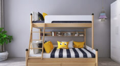 Łóżko dla rodzeństwa - aranżacja pokoju dla rodzeństwa z piętrowym łóżkiem