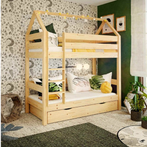 Łóżko piętrowe Oliwier Tartak Meble drewniane