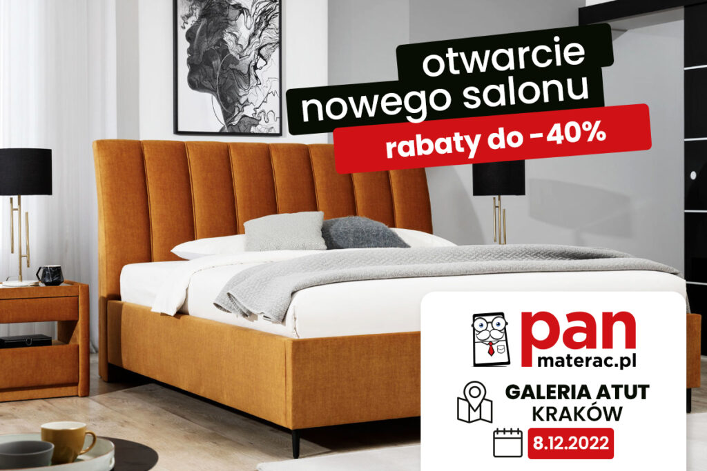 Otwarcie kolejnego salonu Pan Materac w Krakowie