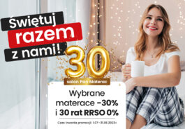 promocje w salonach Pan Materac - rabaty do 30%